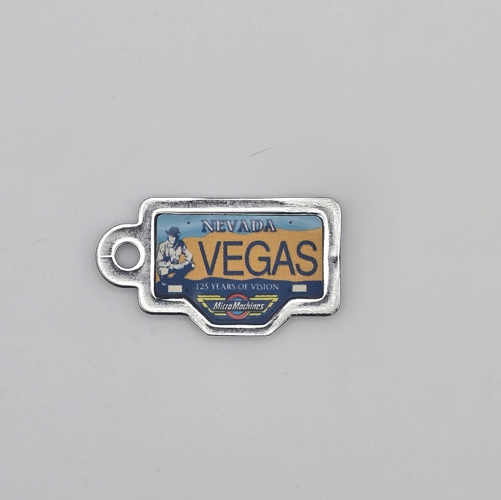 Vintage 1990 Galoob Micro Machines License Plate Nevada VEGAS